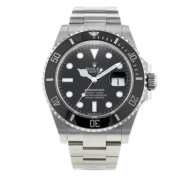 Pre-Owned Rolex Submariner Date Black Sub 126610LN-0001 | 41mm Black Cerachrom Bezel Black Dial Cal.3235 Automatic Dive Watch, Used Good Condition