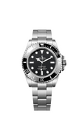 Pre-Owned Rolex Submariner No Date 124060-0001 | 41mm Black Cerachrom Bezel Symmetric Black Dial Cal.3235 Automatic Diver Watch, Used Good Condition