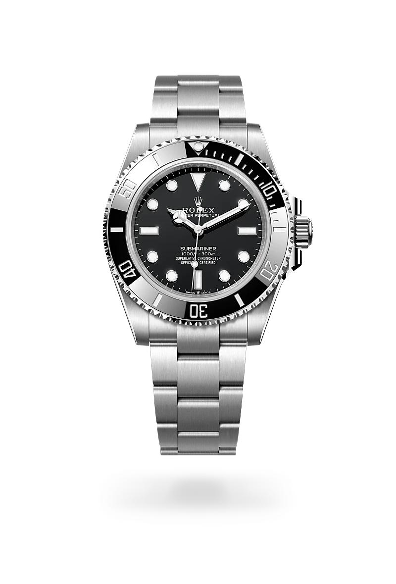 Pre-Owned Rolex Submariner No Date 124060-0001 | 41mm Black Cerachrom Bezel Symmetric Black Dial Cal.3235 Automatic Diver Watch, Used Good Condition