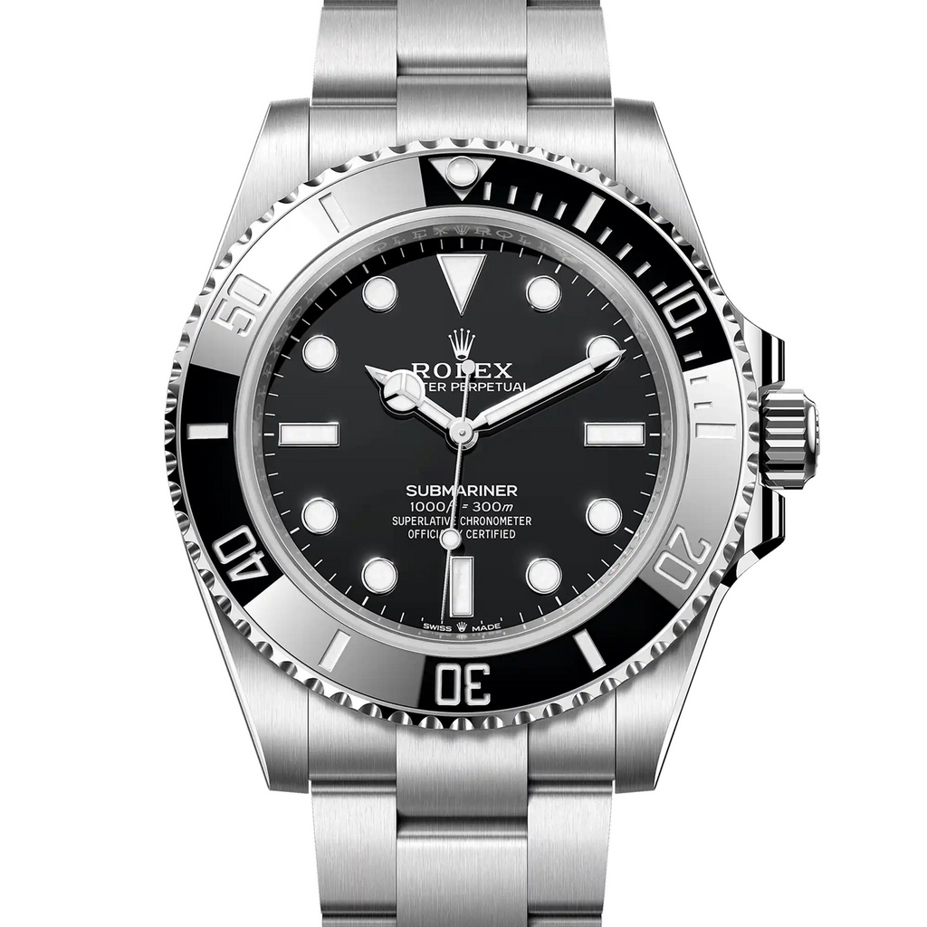 Pre-Owned Rolex Submariner No Date 124060-0001 | 41mm Black Cerachrom Bezel Symmetric Black Dial Cal.3235 Automatic Diver Watch, Used Good Condition