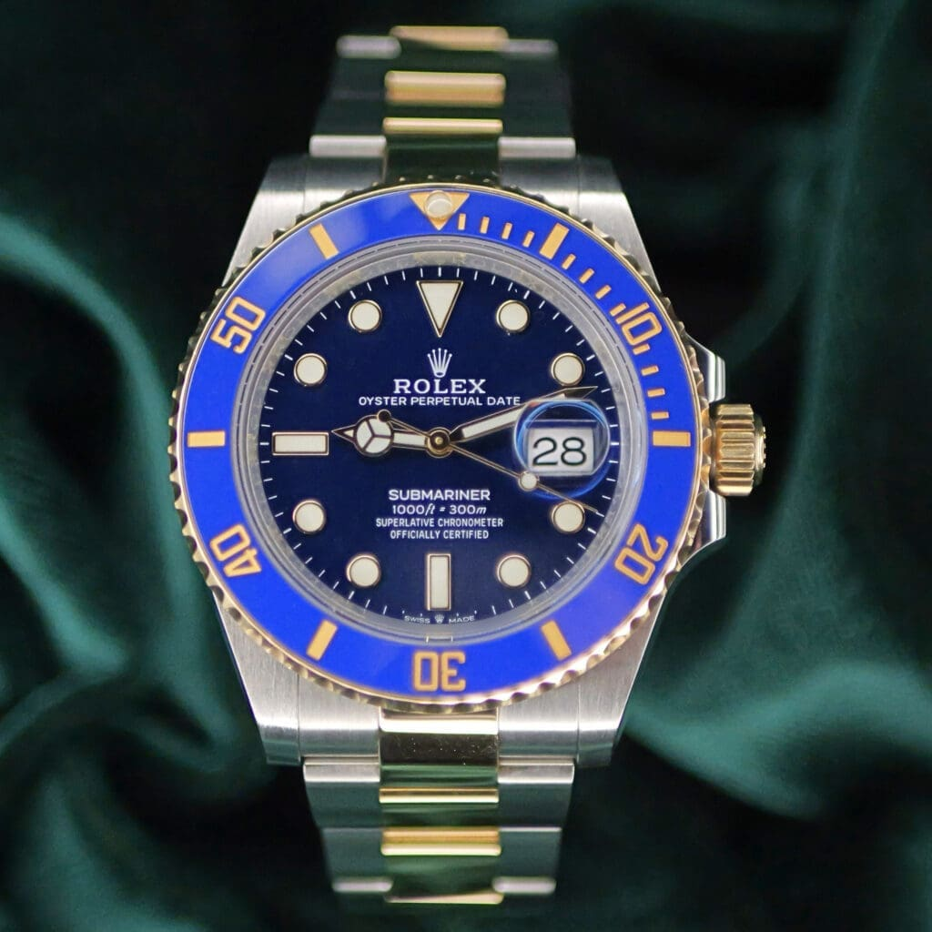 Pre-Owned Rolex Submariner Date Bluesy 126613LB-0002 | 41mm Two-Tone Yellow Gold & Oystersteel Blue Ceramic Bezel Blue Dial Cal.3235 Automatic Luxury Dive Watch, Used Good Condition