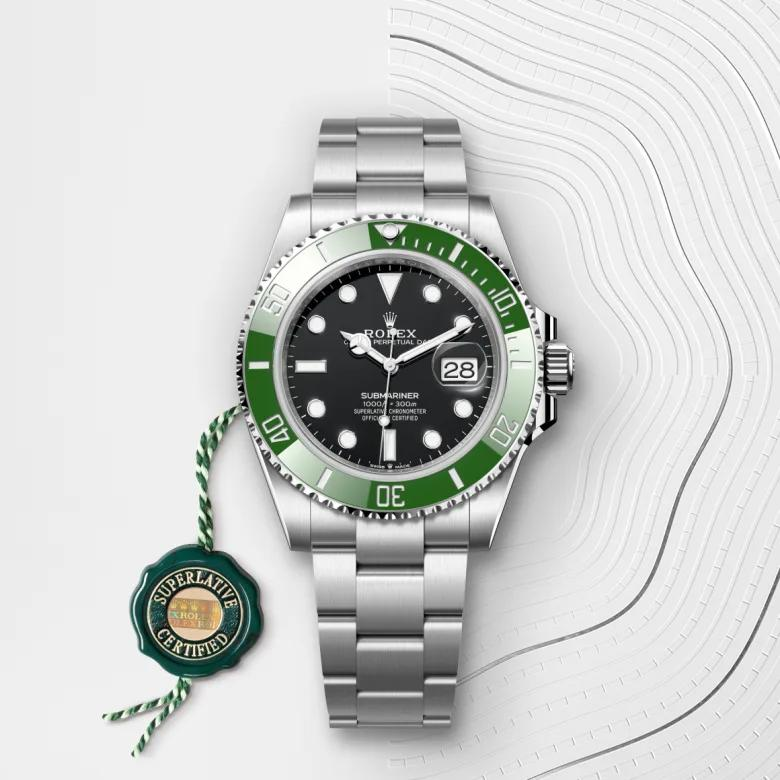 Pre-Owned Rolex Submariner Date 126610LV-0002 | 41mm Oystersteel Green Cerachrom Bezel Black Dial Cal.3235 Automatic Diver Watch, Used Good Condition, Nickname Starbucks Green Sub