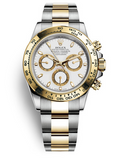 Pre-Owned Rolex Cosmograph Daytona 116503-0001 | 40mm Rolesor Yellow Gold & Steel White Panda Dial Cal.4130 Automatic Chronograph Watch