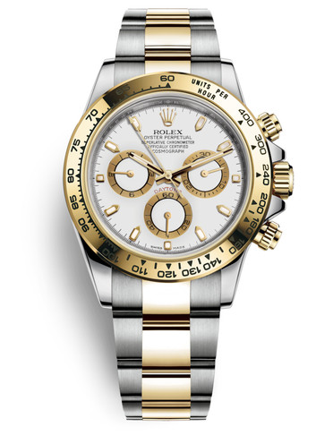 Pre-Owned Rolex Cosmograph Daytona 116503-0001 | 40mm Rolesor Yellow Gold & Steel White Panda Dial Cal.4130 Automatic Chronograph Watch