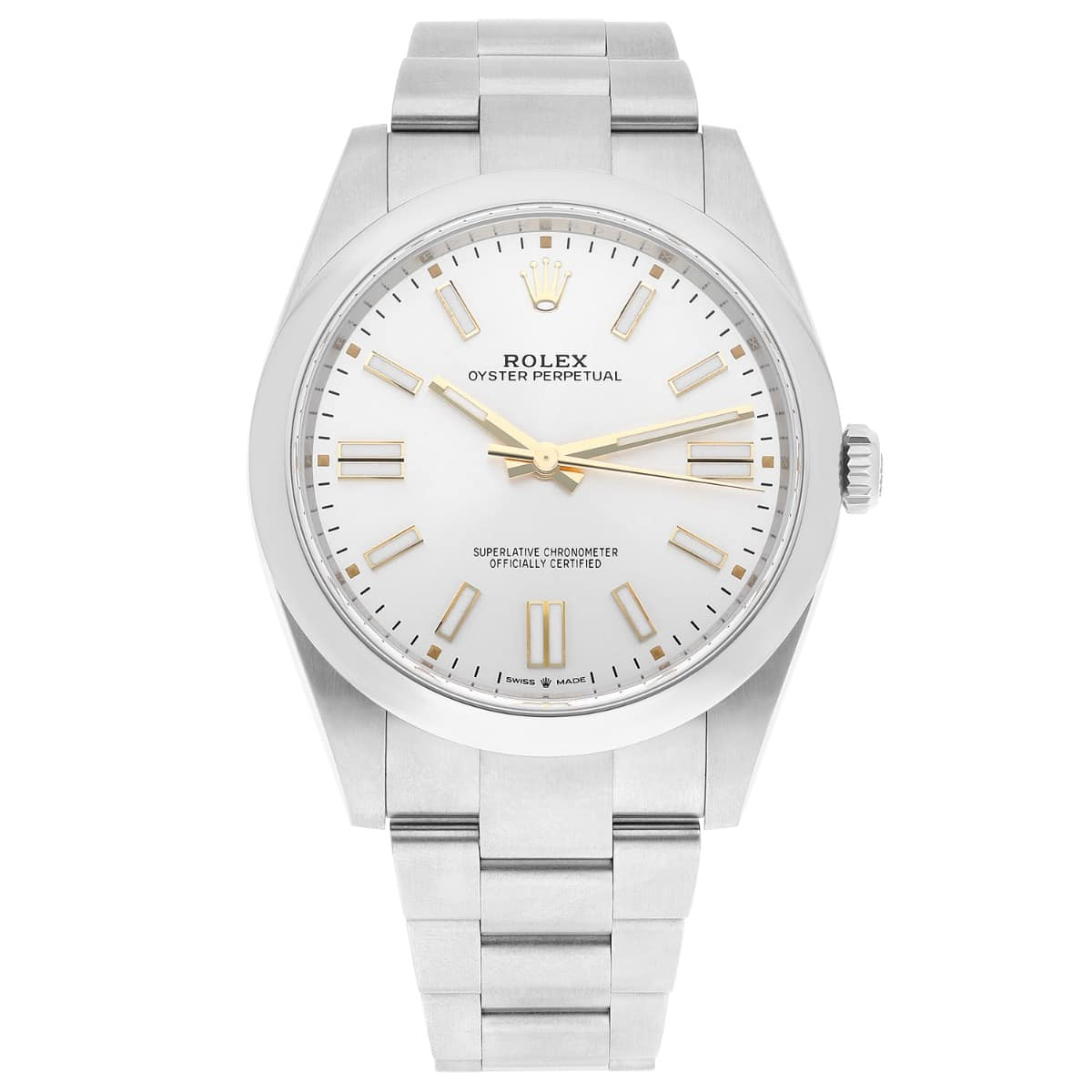 Pre-Owned Rolex 124300 Oyster Perpetual White Dial