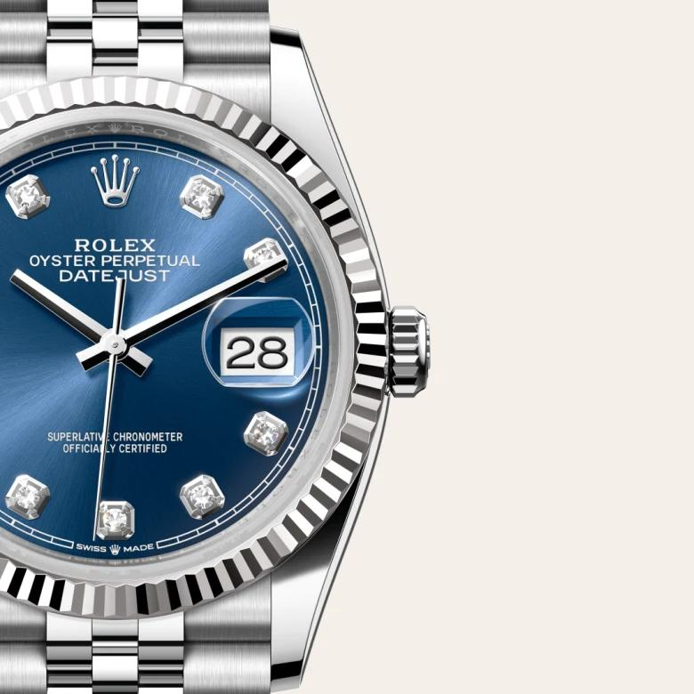 Pre-Owned Rolex 126234 Datejust 36 Two-Tone Blue Dial