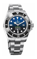 Pre-Owned Rolex Deepsea Ref.126660-0002 D-Blue James Cameron Gradient Dial Oystersteel 44mm Diver Watch