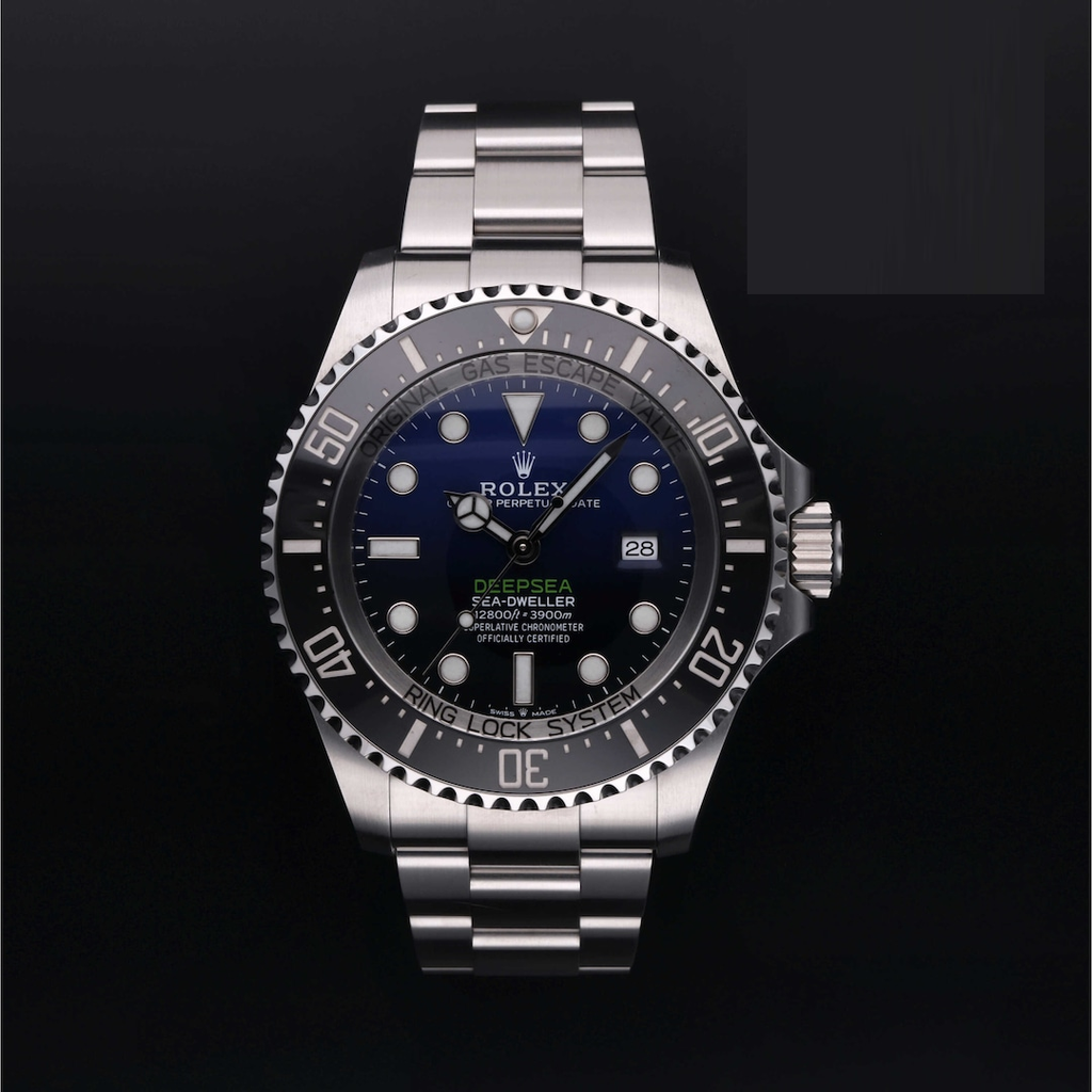 Pre-Owned Rolex Deepsea Ref.126660-0002 D-Blue James Cameron Gradient Dial Oystersteel 44mm Diver Watch