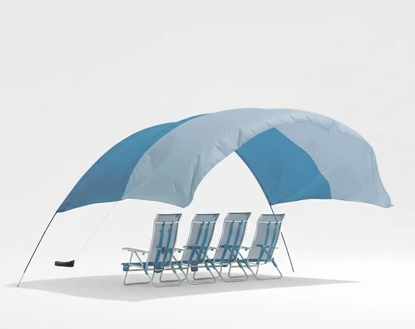 Mini 3.0 Version | Sunset Edition | Sets Up in 3 Mins | 150 Sq. Ft. of Shade for up to 8 People | Includes Wind Assist | UPF 50+ Sun Protection