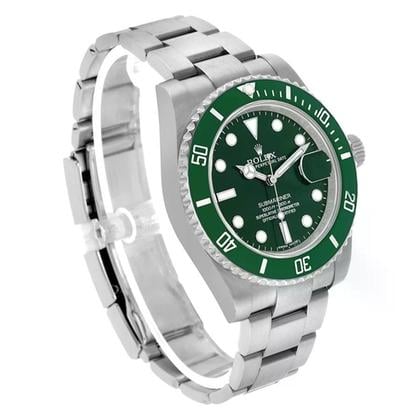 Pre-Owned Rolex Submariner Date Hulk 116610LV-0002 | 40mm Green Ceramic Bezel Green Dial Automatic Diver Watch, Used Good Condition