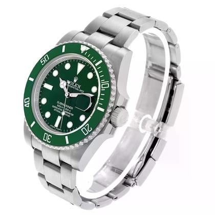 Pre-Owned Rolex Submariner Date Hulk 116610LV-0002 | 40mm Green Ceramic Bezel Green Dial Automatic Diver Watch, Used Good Condition