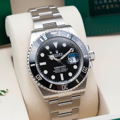 Pre-Owned Rolex Submariner Date Black Sub 126610LN-0001 | 41mm Black Cerachrom Bezel Black Dial Cal.3235 Automatic Dive Watch, Used Good Condition