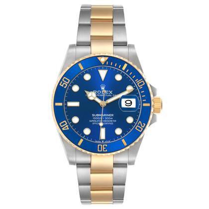 Pre-Owned Rolex Submariner Date Bluesy 126613LB-0002 | 41mm Two-Tone Yellow Gold & Oystersteel Blue Ceramic Bezel Blue Dial Cal.3235 Automatic Luxury Dive Watch, Used Good Condition
