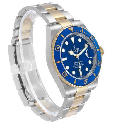 Pre-Owned Rolex Submariner Date Bluesy 126613LB-0002 | 41mm Two-Tone Yellow Gold & Oystersteel Blue Ceramic Bezel Blue Dial Cal.3235 Automatic Luxury Dive Watch, Used Good Condition