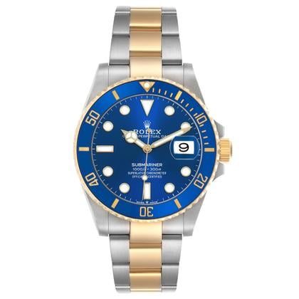 Pre-Owned Rolex Submariner Date Bluesy 126613LB-0002 | 41mm Two-Tone Yellow Gold & Oystersteel Blue Ceramic Bezel Blue Dial Cal.3235 Automatic Luxury Dive Watch, Used Good Condition