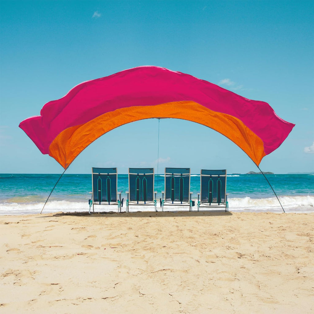 Mini 3.0 Version | Sunset Edition | Sets Up in 3 Mins | 150 Sq. Ft. of Shade for up to 8 People | Includes Wind Assist | UPF 50+ Sun Protection