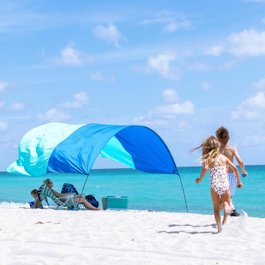 Mini 3.0 Version | Sunset Edition | Sets Up in 3 Mins | 150 Sq. Ft. of Shade for up to 8 People | Includes Wind Assist | UPF 50+ Sun Protection